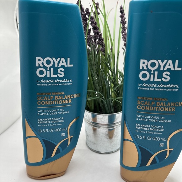 Head & Shoulders Royal Oils 13.5 oz 2 Pack New Scalp Balancing Conditioner B2 - Picture 2 of 7